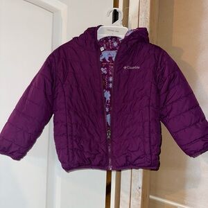 Columbia Kids 4T Reversible Puffer Fleece Jacket